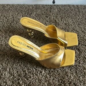 Gold heels